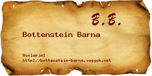Bottenstein Barna névjegykártya